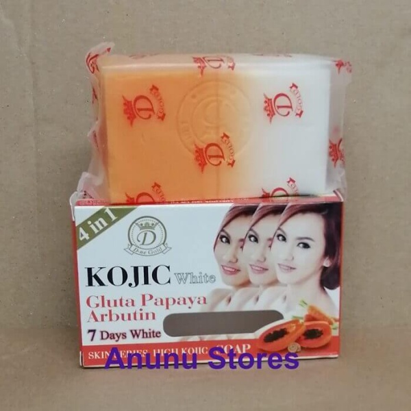 Kojic White  4 in 1  Gluta Papaya Arbutin Soap - 160g